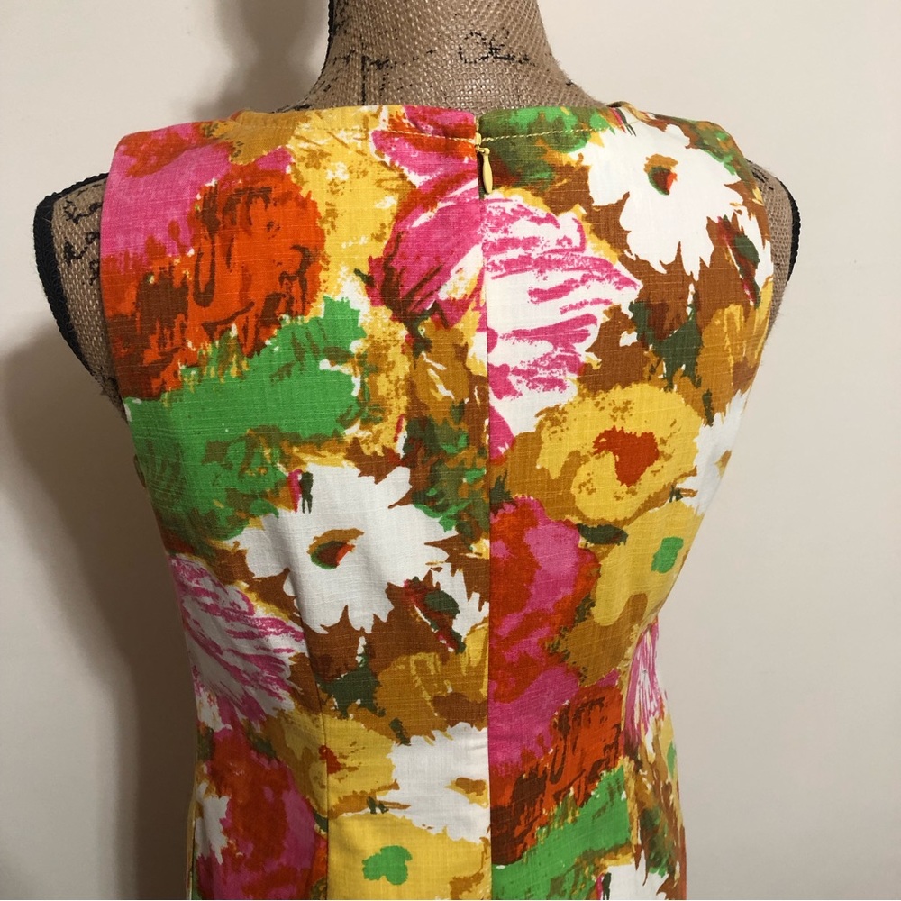 NWT! Talbots Bright Floral Sheath Dress Size 6P - Picture 8 of 11